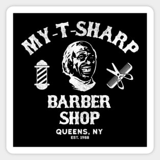 MY-T-Sharp Barber Shop - Queens, NY Est. 1988 - vintage logo Sticker